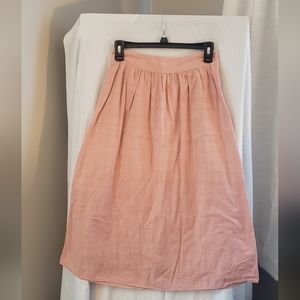GAP midi skirt, size 2, carnation pink